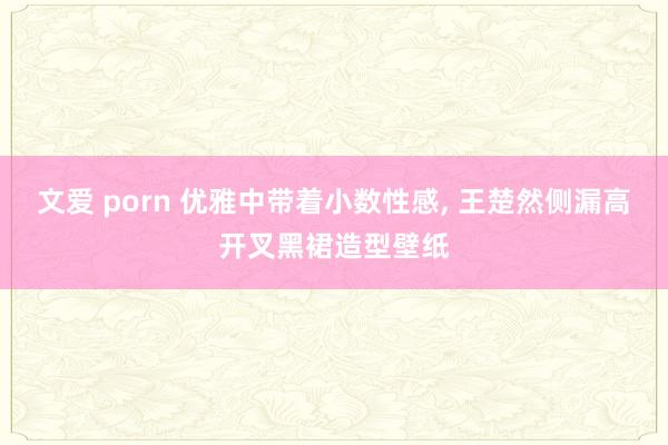 文爱 porn 优雅中带着小数性感， 王楚然侧漏高开叉黑裙造型壁纸
